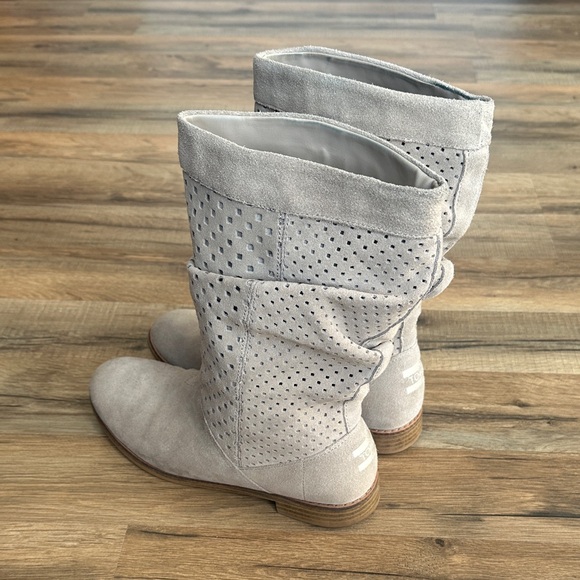 Toms Women’s Tan Slouch Mid Calf Boots Size 8.5 - Picture 5 of 11